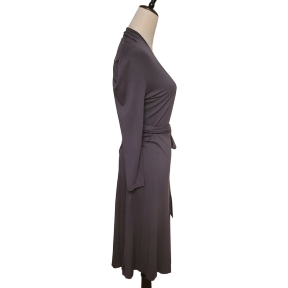 Banana Republic Gray Faux Wrap Dress Size Small - Picture 3 of 5